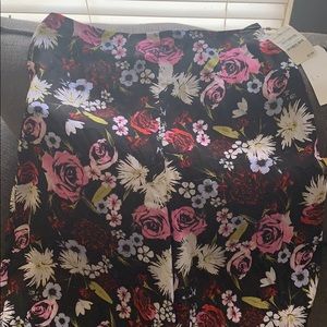 High Waisted Sheer Floral Pants